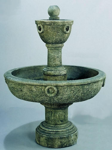 Nocera Cast Stone Outdoor Garden Fountain With Spout Fountain Tuscan